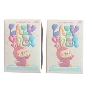 Labubu Lazy Yoga Figurine - 2 New in the box